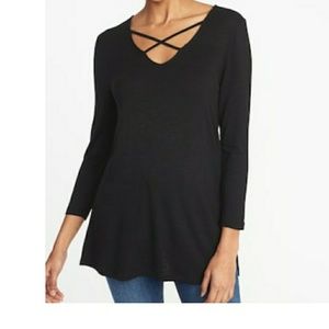 RELAXED LACE-UP TUNIC TEE FOR WOMEN🌺🌺